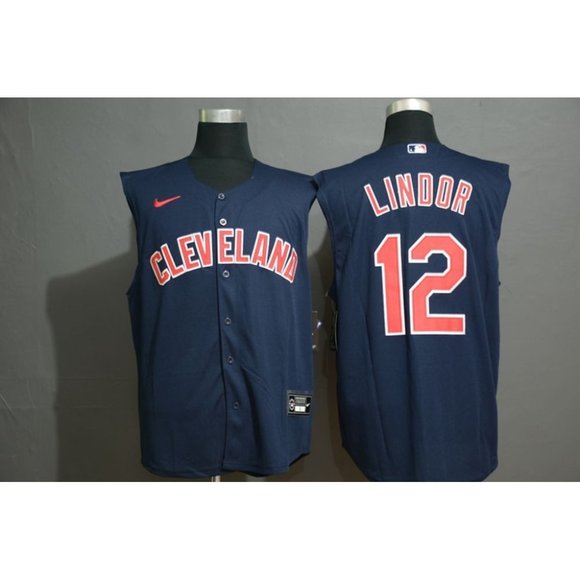 francisco lindor navy jersey